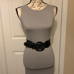 Corp dress sleeveless, gray color, spandex, medium size, in good condition use.